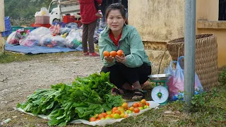 FULL VIDEO: 35 days go to the market to sell vegetables and buy a Aluminum Kettle. Free Life