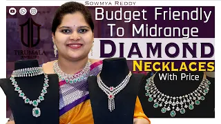 Budget Friendly diamond necklace | diamond jewellery with price | Telangana Pilla | diamond haram
