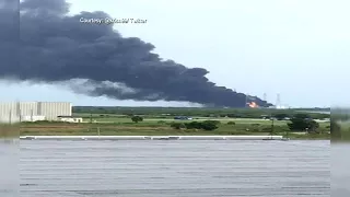 No injuries after explosion at SpaceX launch site