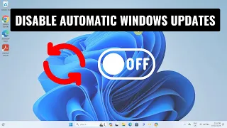 How to Disable Automatic Windows Updates Permanently | Windows 11 Windows 10 Windows 8 Windows 7