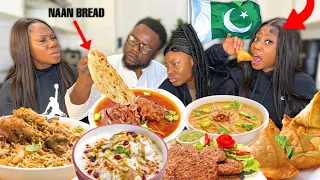 Nigerian 🇳🇬 Family Tries Pakistani 🇵🇰 Food For The First Time! | Chicken Byriani, Nihari, Khichra...