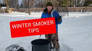 WINTER smoker tips - Weber Smokey Mountain (SNOW!!!)
