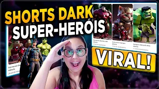 NOVIDADE! Shorts Viral de Super Heróis Simples de Fazer Pegando Milhões de Views