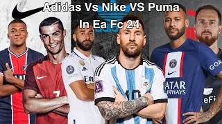Adidas Vs Puma Vs Nike On EA Fc 24