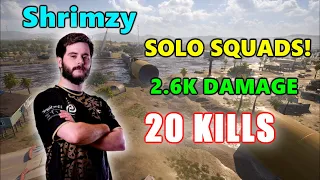 Soniqs Shrimzy - 20 KILLS (2.6K Damage) - SOLO SQUADS! - PUBG