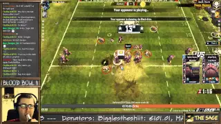 Orcs Game 5 vs Dwarves (the Sage plays Blood Bowl 2)