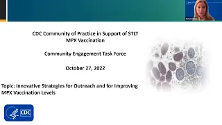 CDC Mpox Community of Practice on 10/27/2022