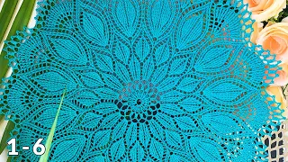 Crochet doily, Paola, 1-6