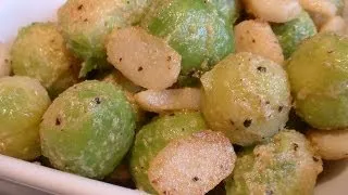 Brussel sprouts with waterchestnuts