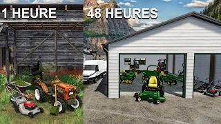 48h00 dans une entreprise paysagiste abandonnée, voici ce qu'il s'est passé | Farming Simulator 22