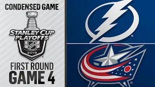 04/16/19 First Round, Gm4: Lightning @ Blue Jackets