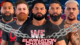 Team Bloodline In Elimination Chamber WWE 2K22