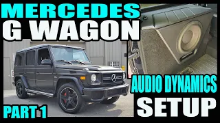 MERCEDES AMG G WAGON AUDIO DYNAMICS SETUP - PART 1 CUSTOM ENCLOSURES