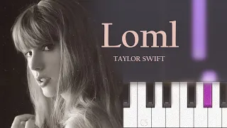 Taylor Swift - loml (love of my life) | Piano Tutorial