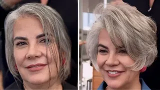 Elegant Short Haircuts For Women 50+ Can Be Styled In 1 Minute | Bob Haircuts By Talented Stylist