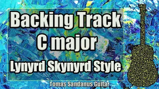 Tuesday's Gone Style Backing Track in C major - Lynyrd Skynyrd Southern Rock Guitar Backtrack