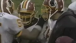 1991 Divisional - Redskins Fans Throw Seat Cushions on the field