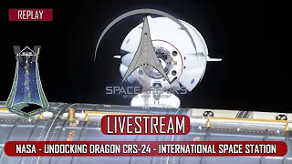 NASA - Undocking Dragon CRS-24 - International Space Station - January 23, 2022