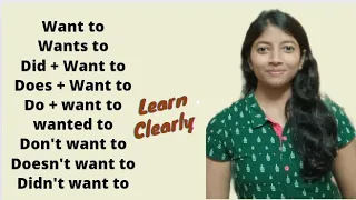 Learn completely about WANT TO