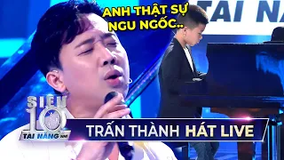 Trấn Thành hát live 'Em Không Sai Chúng Ta Sai' cover trên nền Piano của Thần Đồng Minh Quân
