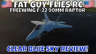 FREEWING F-22 HP RAPTOR 6S CLEAR BLUE SKY HAT CAM REVIEW by FGFRC