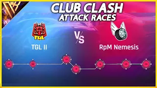 Asphalt 9 | Club Clash | RpM Nemesis vs TGL 2 | Attack Races