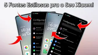 Puro Luxo 🤩 - Instale Ágora - 5 Fontes Estilosas pra o Seu Xiaomi - MIUI e HyperOS - Sem Root