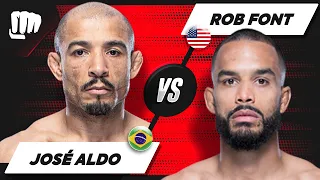 JOSE ALDO vs ROB FONT - Palpites para o UFC ALDO VS FONT