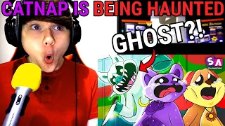 Catnap Is Being Haunted... (Cartoon Animation) @STAAnimations REACTION!