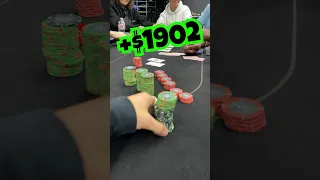 POCKET ACES ALL-IN for $4000 POT!! #shorts #poker