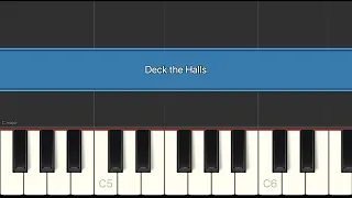 Deck the halls - Рождественская мелодия | Разбор на пианино