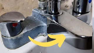 Cleaning Hard Water Stains on Faucets