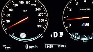 2015 BMW M6 (f12) 0-270 km/h Beschleunigung