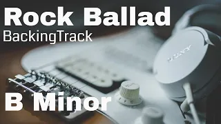 Rock Ballad Blues Guitar Backing Track B Minor