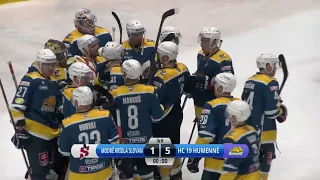 Štvrťfinále 3. zápas Modré krídla Slovan – HC 19 Humenné 1:5 (HIGHLIGHTY)