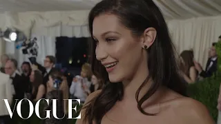 Bella Hadid on How Long It Takes to Get Ready for the Met Gala | Met Gala 2016