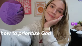 How to PRIORITIZE GOD throughout your day