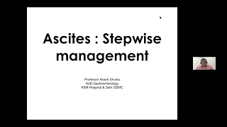 ISG MASTERCLASS I (22): Stepwise Management of Ascites