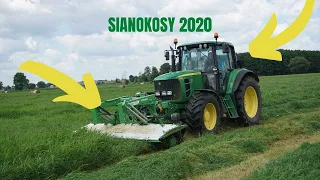 ✩Sianokosy 2020✩ 2x John Deere 3x SaMasz i Pottinger