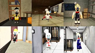 Ice scream 6 Normal vs Ice scream 6 Roblox Gameplay | Ice scream 7 vs ice scream 6 Roblox