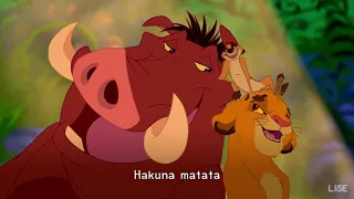 The Lion King 1994  Hakuna Matata Lyrics 1080pHD 1080p