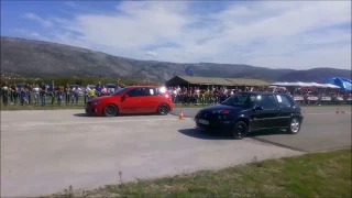 Citroen Saxo 1.6 VTS Turbo vs VW Golf 6 GTI DSG