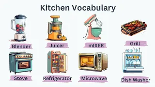 Kitchen Vocabulary /english  practice #englishvocabulary