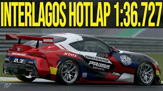 Gran Turismo 7: Interlagos Hotlap | Toyota Supra Gr4 | Medium tires