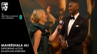 Mahershala Ali Reacts to Winning Supporting Actor for Green Book | EE BAFTA Film Awards 2019