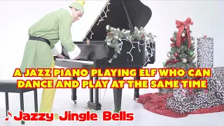 "Jazzy Jingle Bells" played and danced by a jazz piano playing elf - with SHEET MUSIC