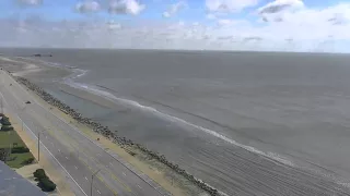 Galveston beach restoration phase 2 time lapse