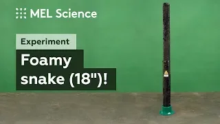 Experiment: How to make a huge foamy snake from sugar and sulfuric acid