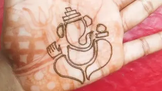 mehndi se Ganesh ji bnane ke easy tricks Ganesh mehndi designs letest mehndi designs popular mehndi