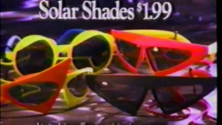 Solar Shades  - Sunglasses  - Back to the Future II -  Pizza Hut  - Commercial (1989)